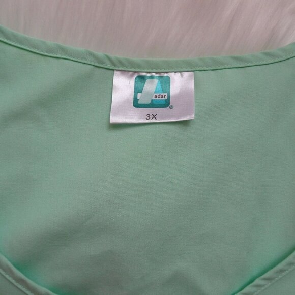 💰3/$25 ADAR Nurse Medical Scrubs Mint Green Healthcare Uniform Cinched 3XL - Picture 7 of 12